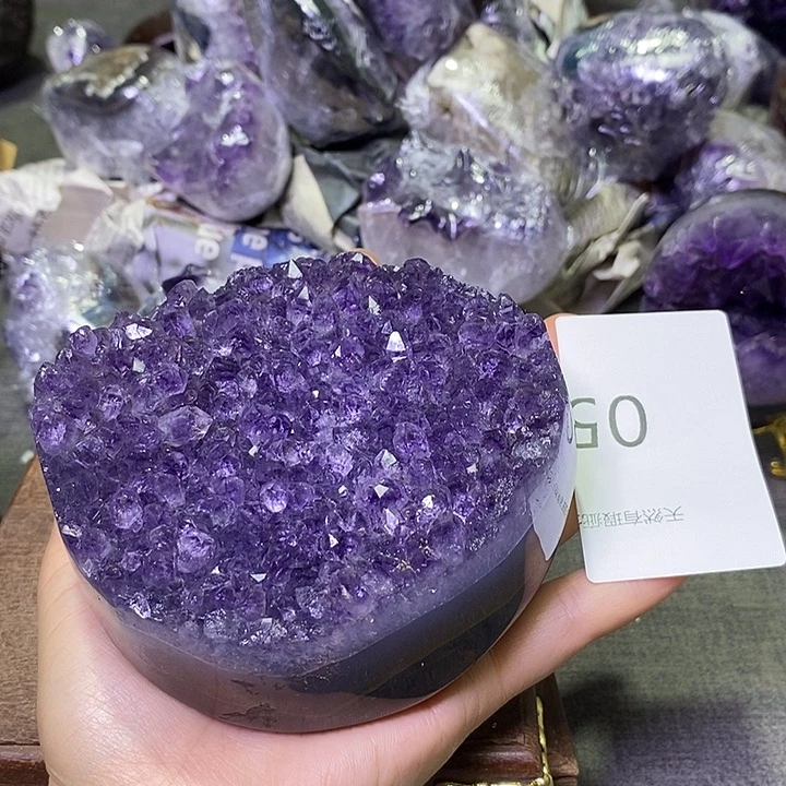珠宝半成品紫晶未镶嵌