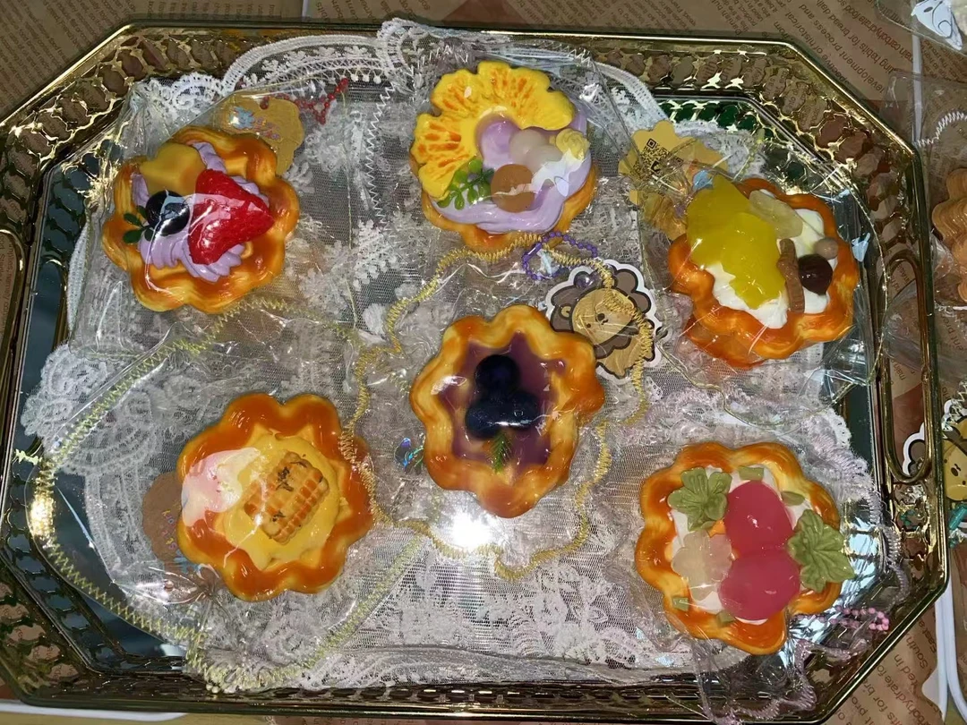【食物色蛋挞】系列纯手工食品级捏捏