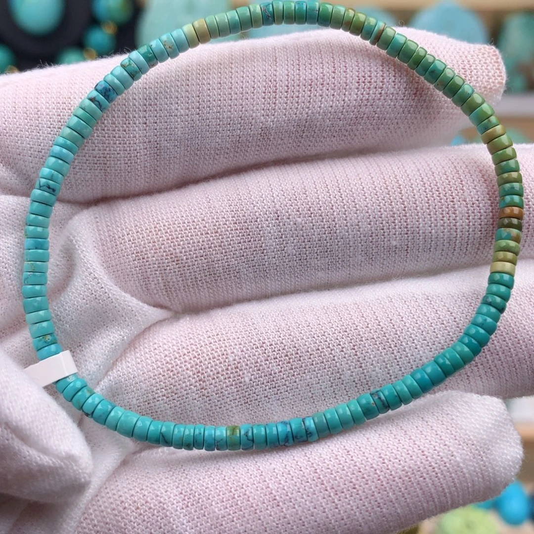 未镶嵌绿松石珠宝奇石3.3mm