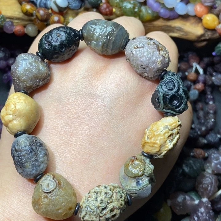 玛瑙/玉髓合金手链