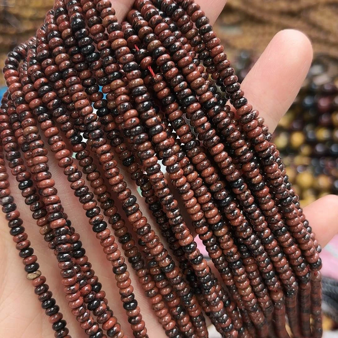 未镶嵌玛瑙/玉髓珠宝半成品2×4金天鹅算盘一条