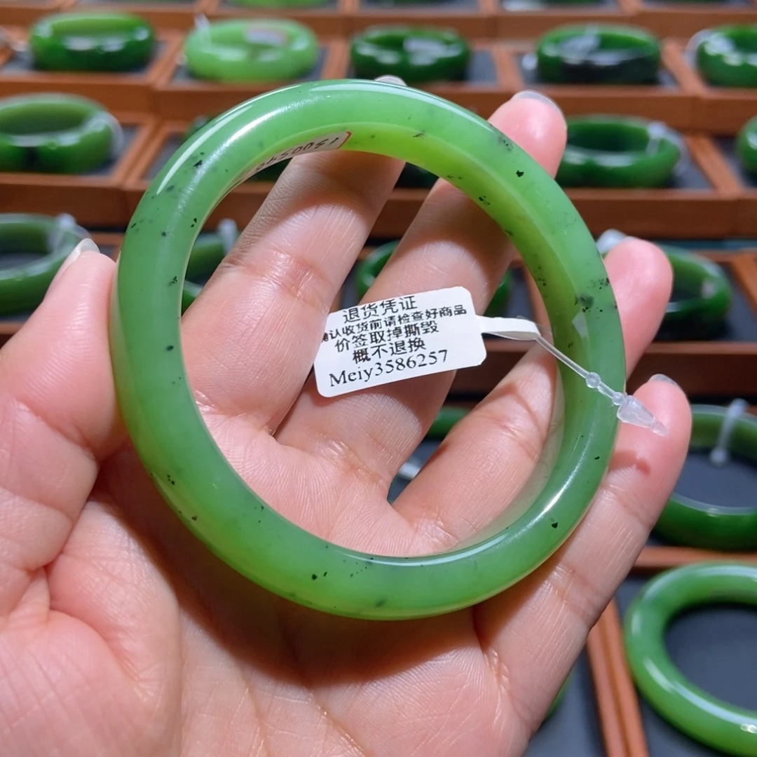 和田玉（碧玉）未镶嵌手镯乌兰海5960