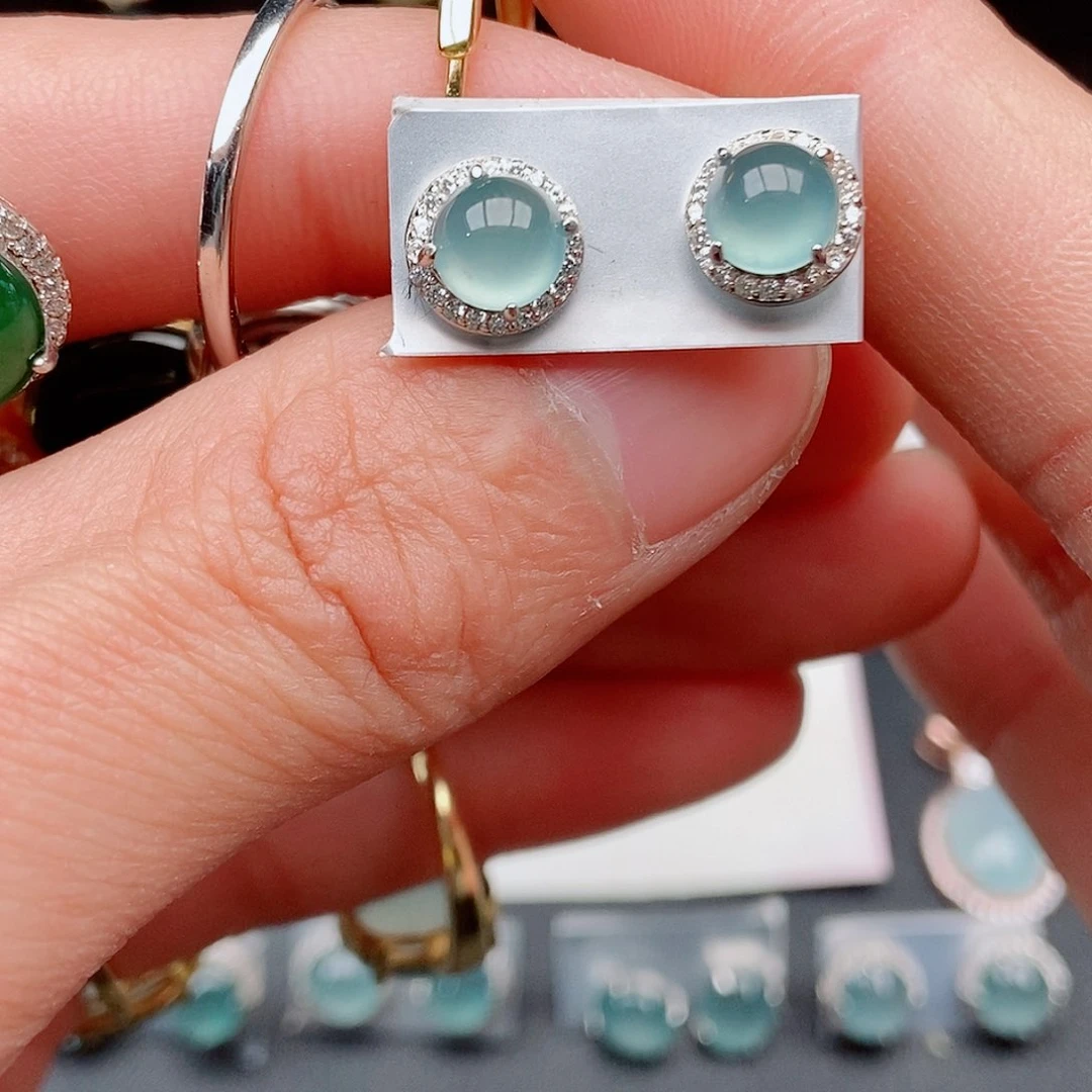 翡翠戒指银S925镶嵌85762588