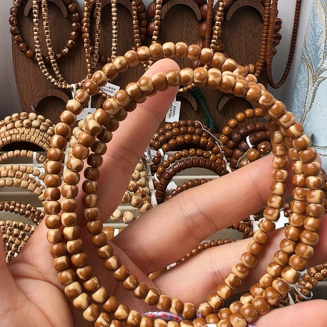 紫金鼠手串紫金鼠鼠尖纯肉花皮长串108脖挂593mm