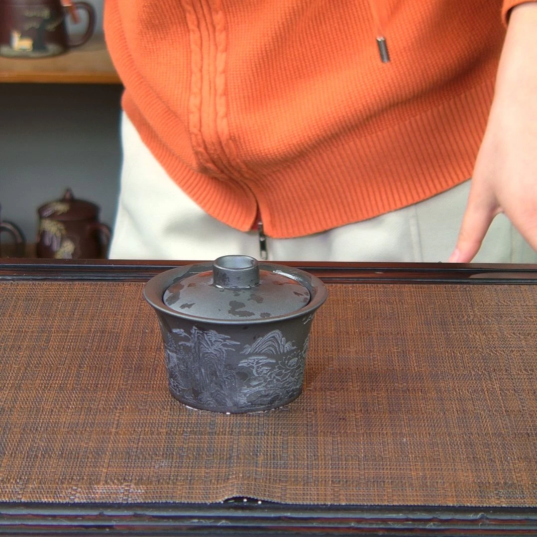茶杯紫砂原矿紫砂