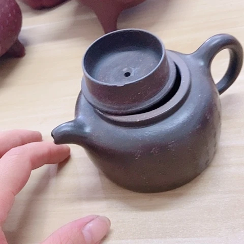 茶壶绿泥宜兴紫砂全手工制作