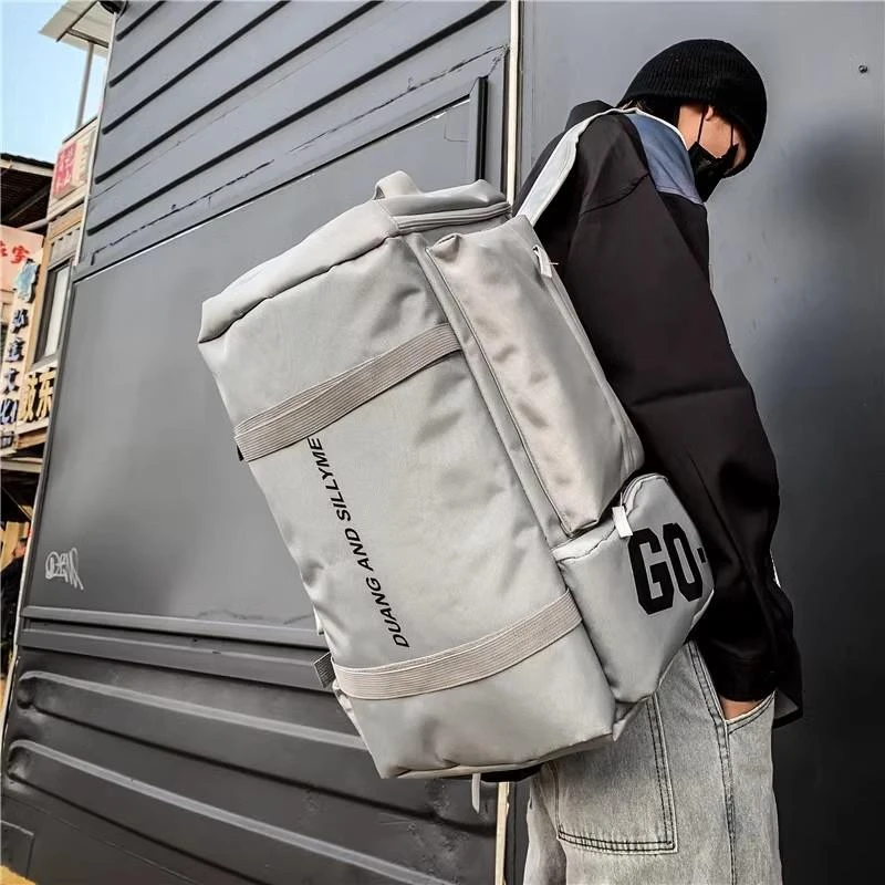 法国背包男双肩包大容量户外训练滑雪包干湿分离健身单肩