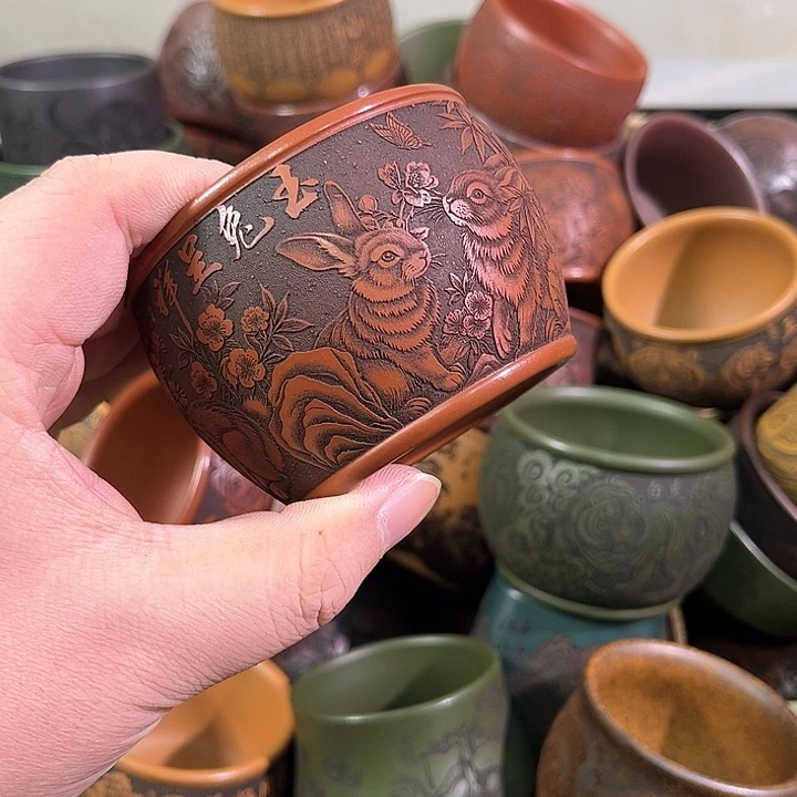 茶杯紫砂全手工紫砂主人杯