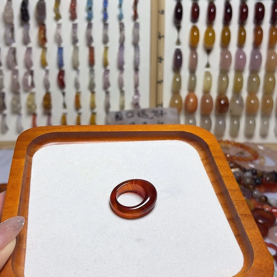 玛瑙/玉髓未镶嵌戒指