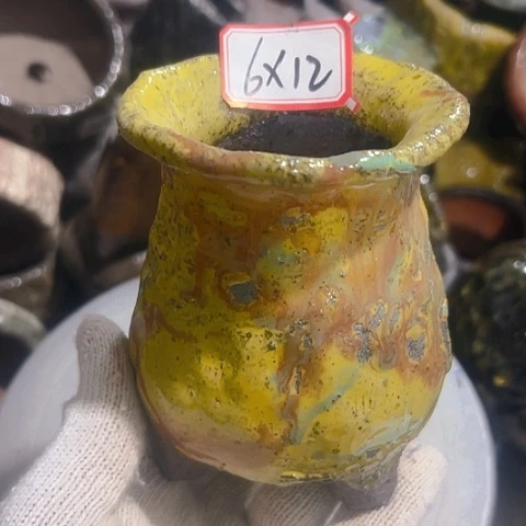 粗陶花盆手工花盆制作