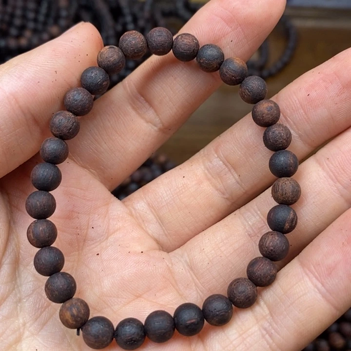 降真香手串/手链0.6*30金丝密结