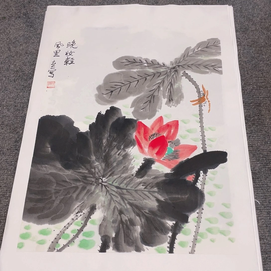国画1.4平尺纯手绘国画作品