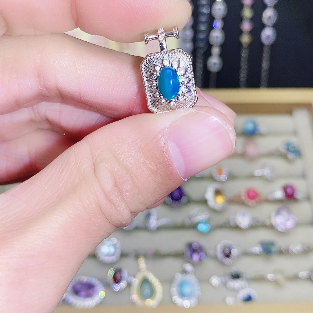 未镶嵌欧泊吊坠(不含链)