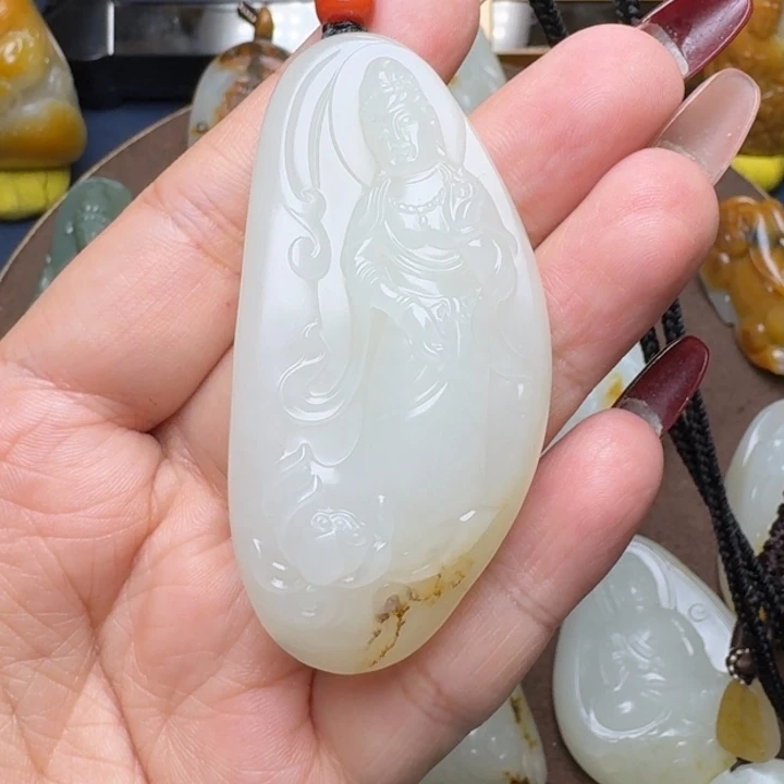 和田玉颈饰未镶嵌东*雨