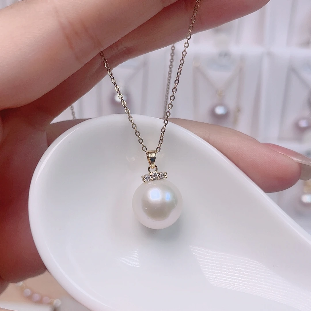 未镶嵌淡水珍珠吊坠(赠链)