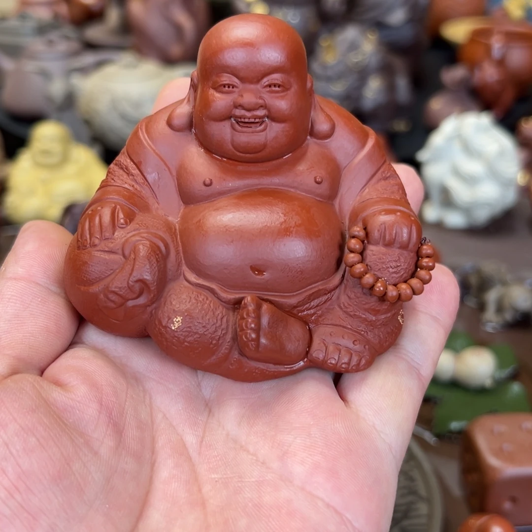 晚***人紫砂茶宠紫砂弥勒