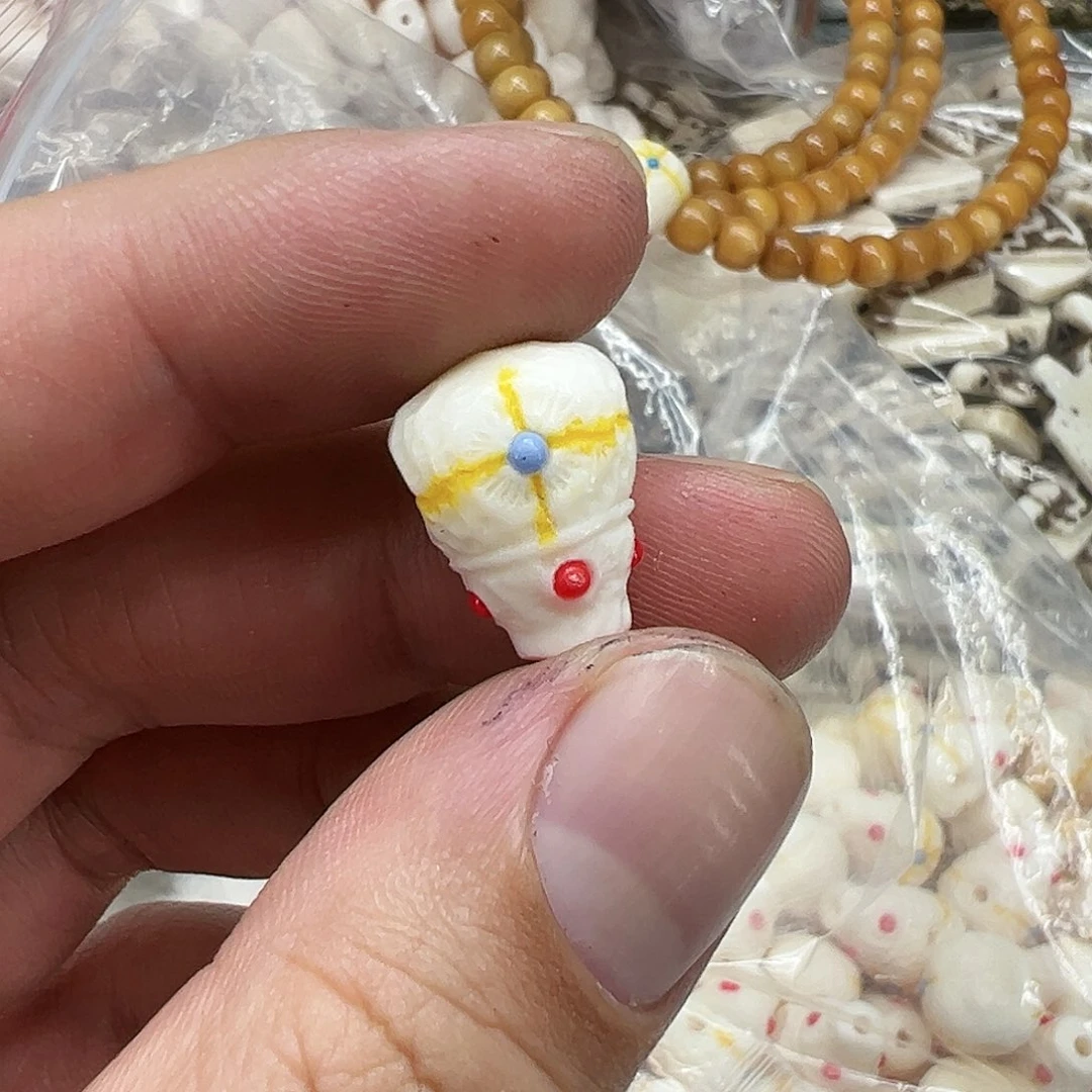 驼骨其他47驼骨彩绘无相镶嵌三通一个