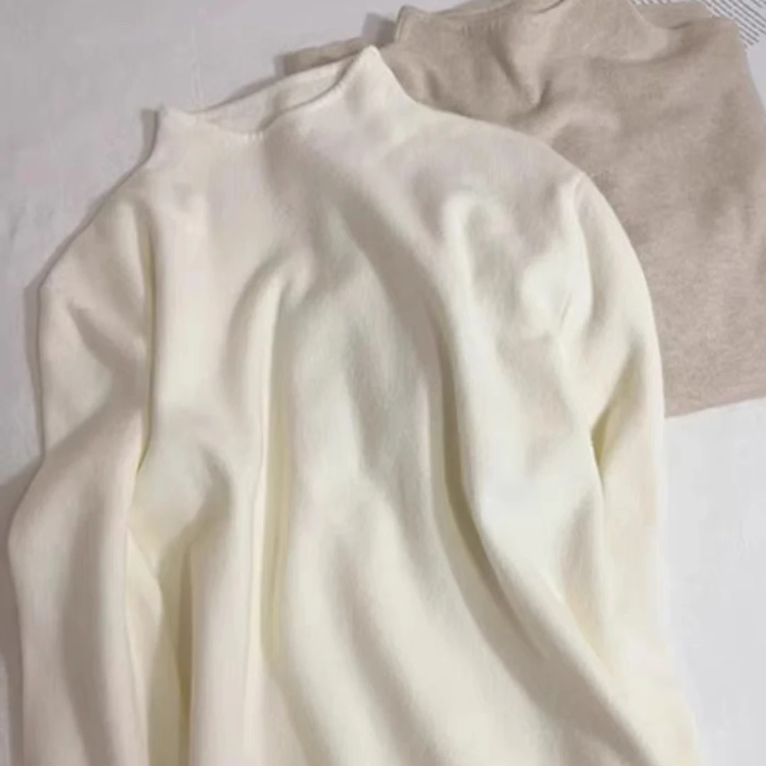 9907固色常规宽松型厚款毛针织衫上衣针织打底衫套头