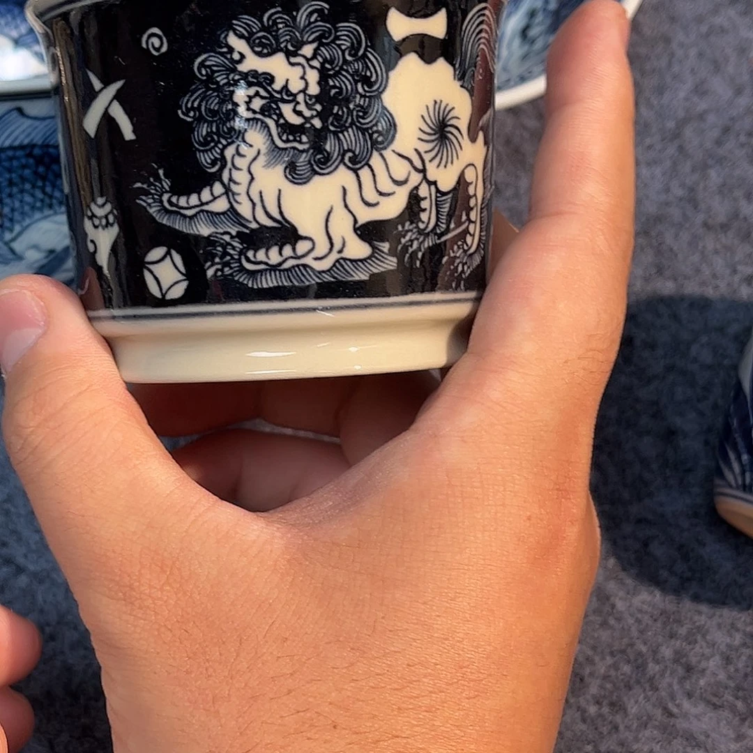 关***ʃ元青花二号釉福利杯
