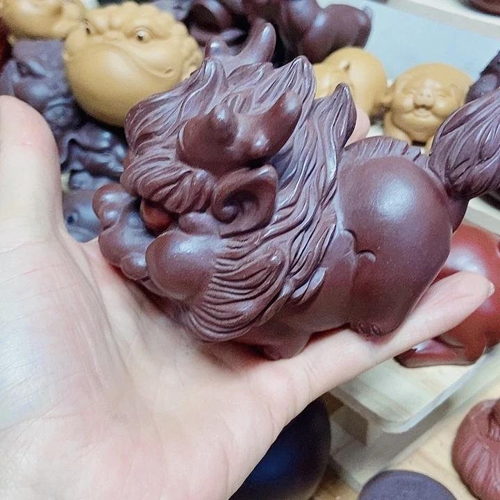 紫砂茶宠宜兴紫砂麒麟