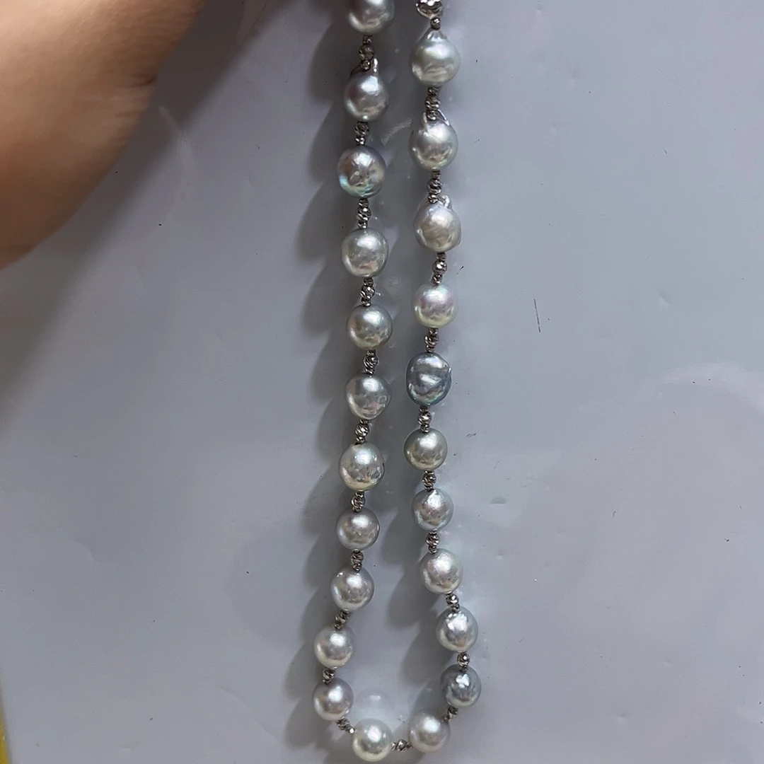 颈饰海水珍珠18K金镶嵌