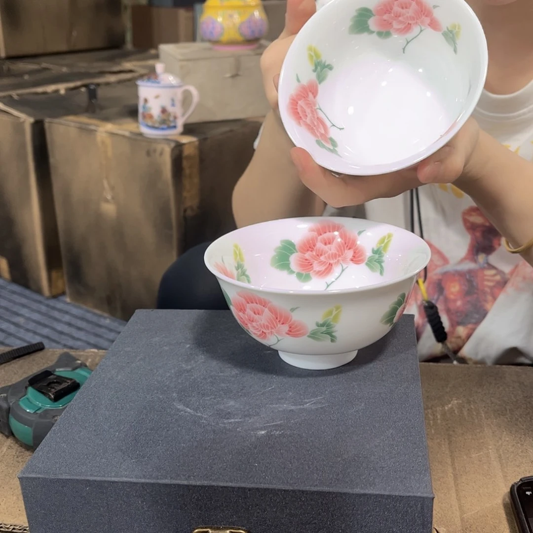 摆件/////景德镇陶瓷器。碗。2个。