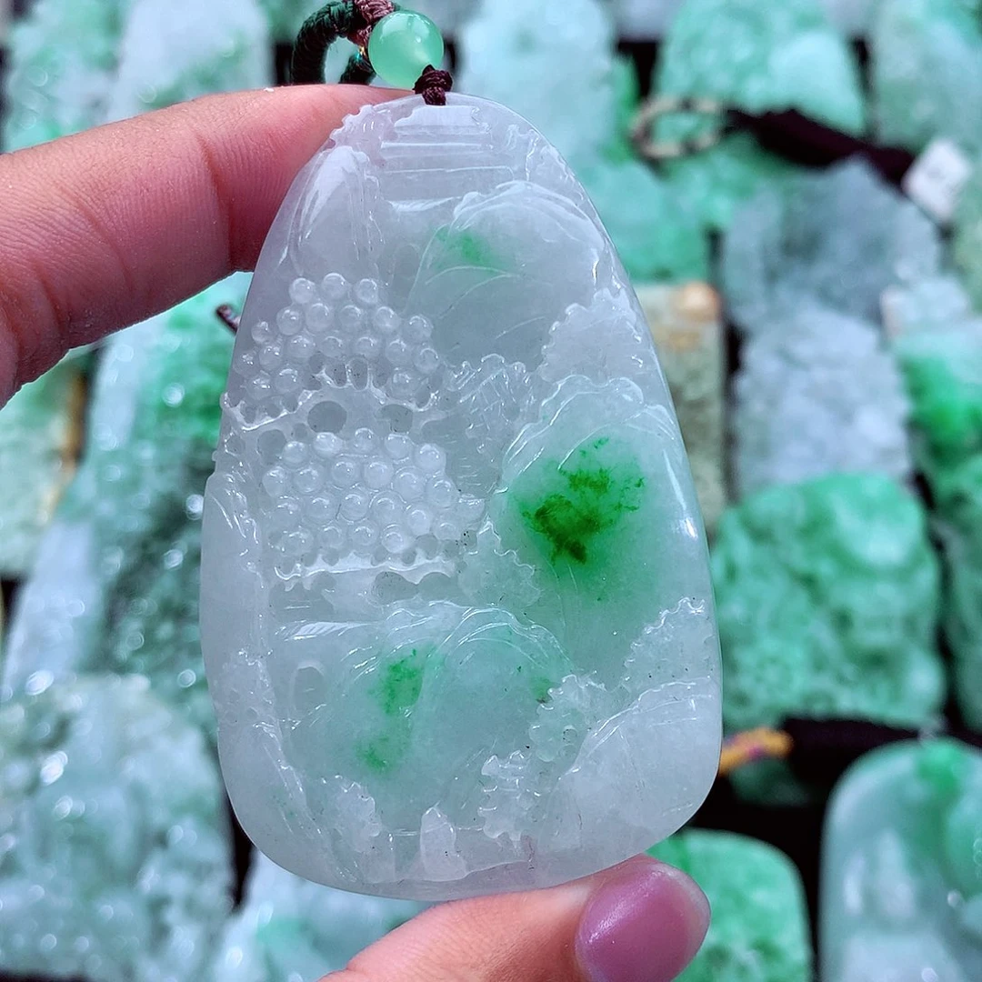 翡翠未镶嵌吊坠(不含链)