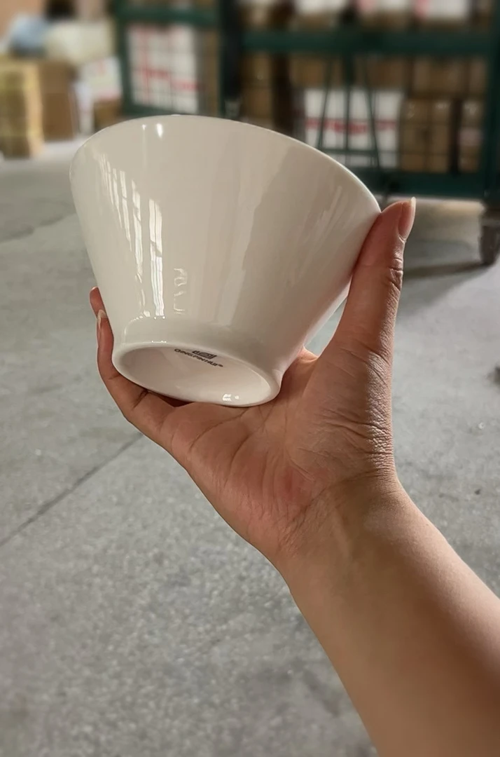 5英寸极简斗笠米饭碗乳白色福利款2个装