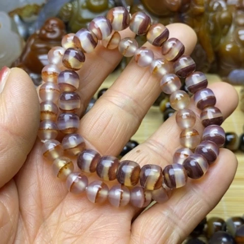 玛瑙/玉髓手链未镶嵌寒**华