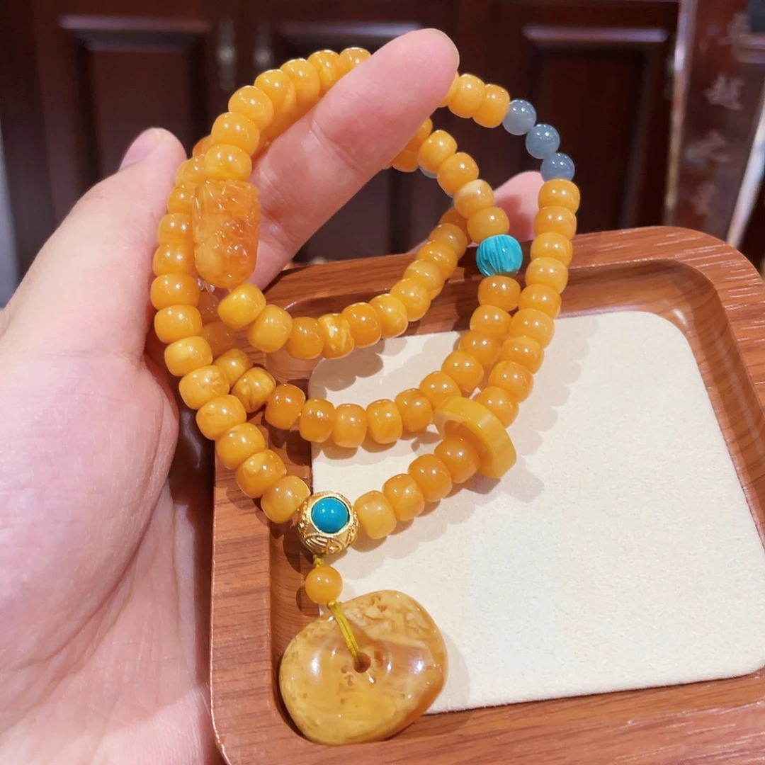 蜜蜡未镶嵌手链手串