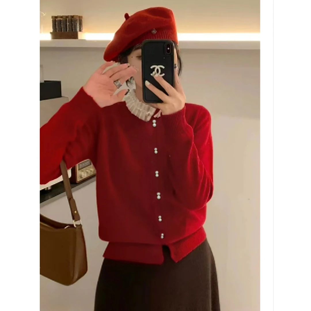 福利--选择对应编码--设计感麻花针织毛衣女秋冬百搭宽松显瘦上衣