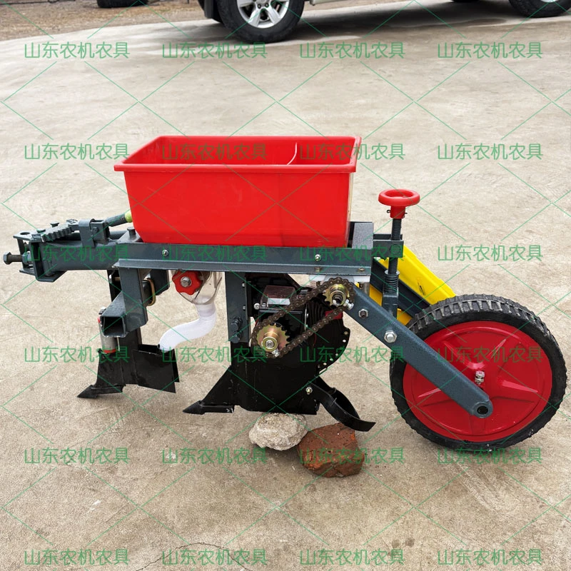 多功能播种机拖拉机手扶玉米大豆精播机免耕施肥播种一体机