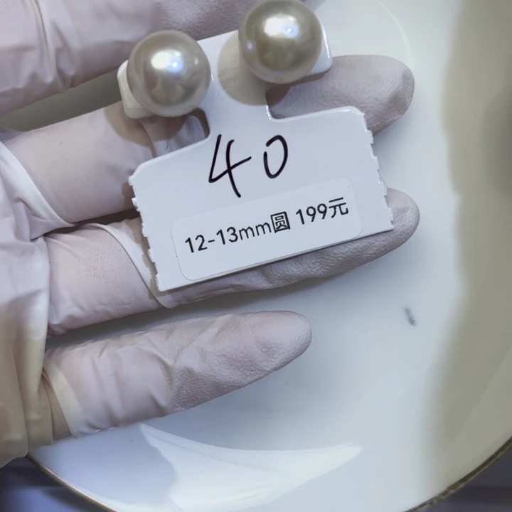 淡水珍珠耳饰银S925镶嵌
