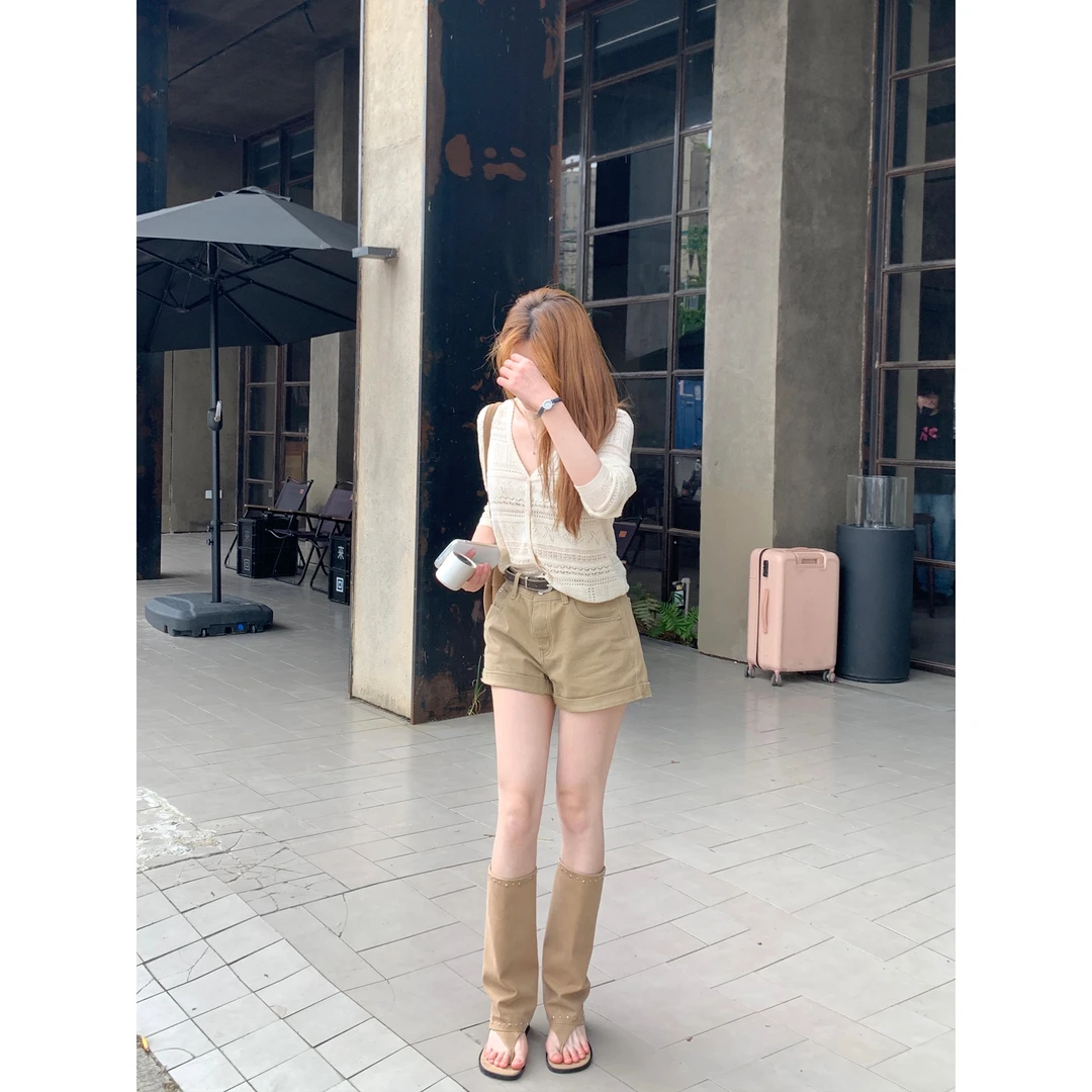 切糕自制【都市浪漫】小个子初秋女纯欲慵懒感流光风百搭长袖毛衣