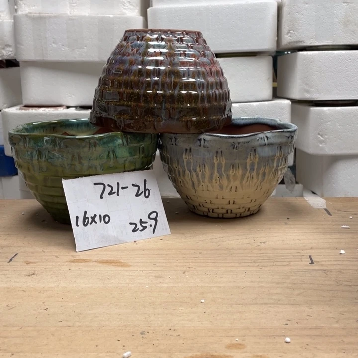 紫砂花盆多肉花盆微瑕26