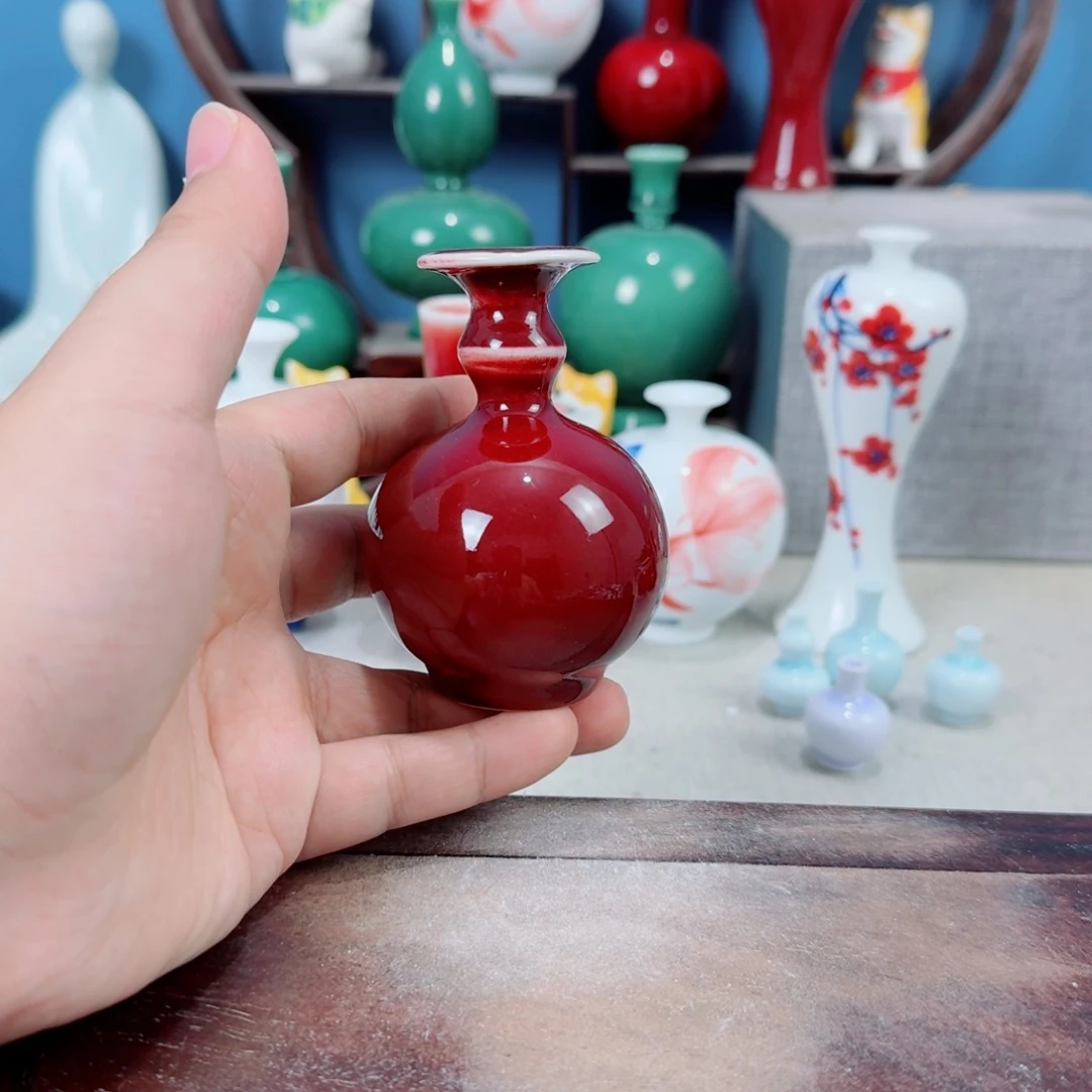 陶瓷手工小花器摆件