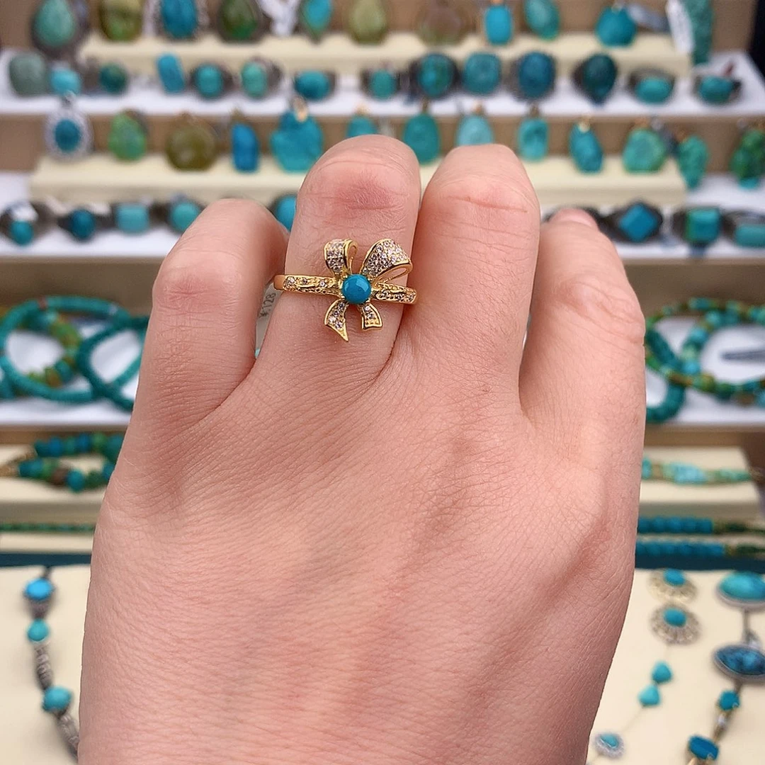 绿松石未镶嵌戒指