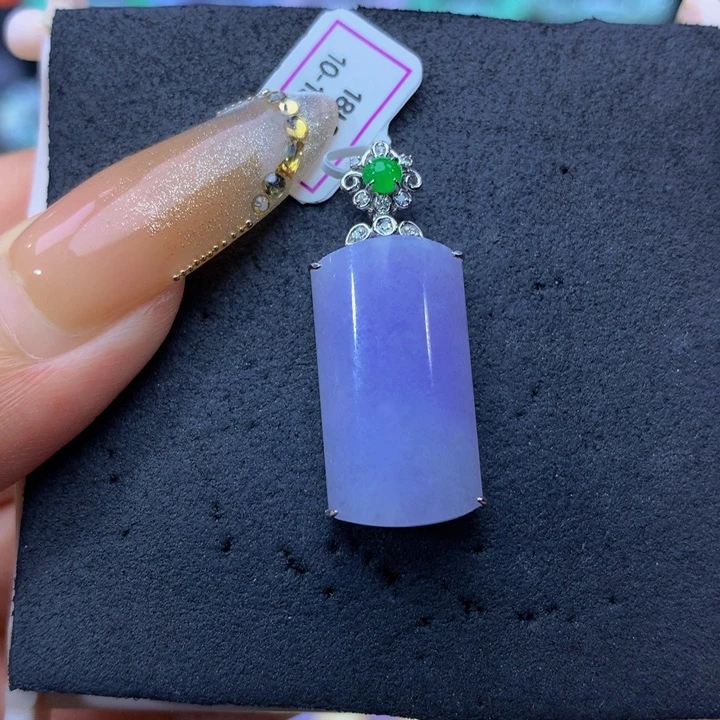 翡翠18K金镶嵌手链翡翠