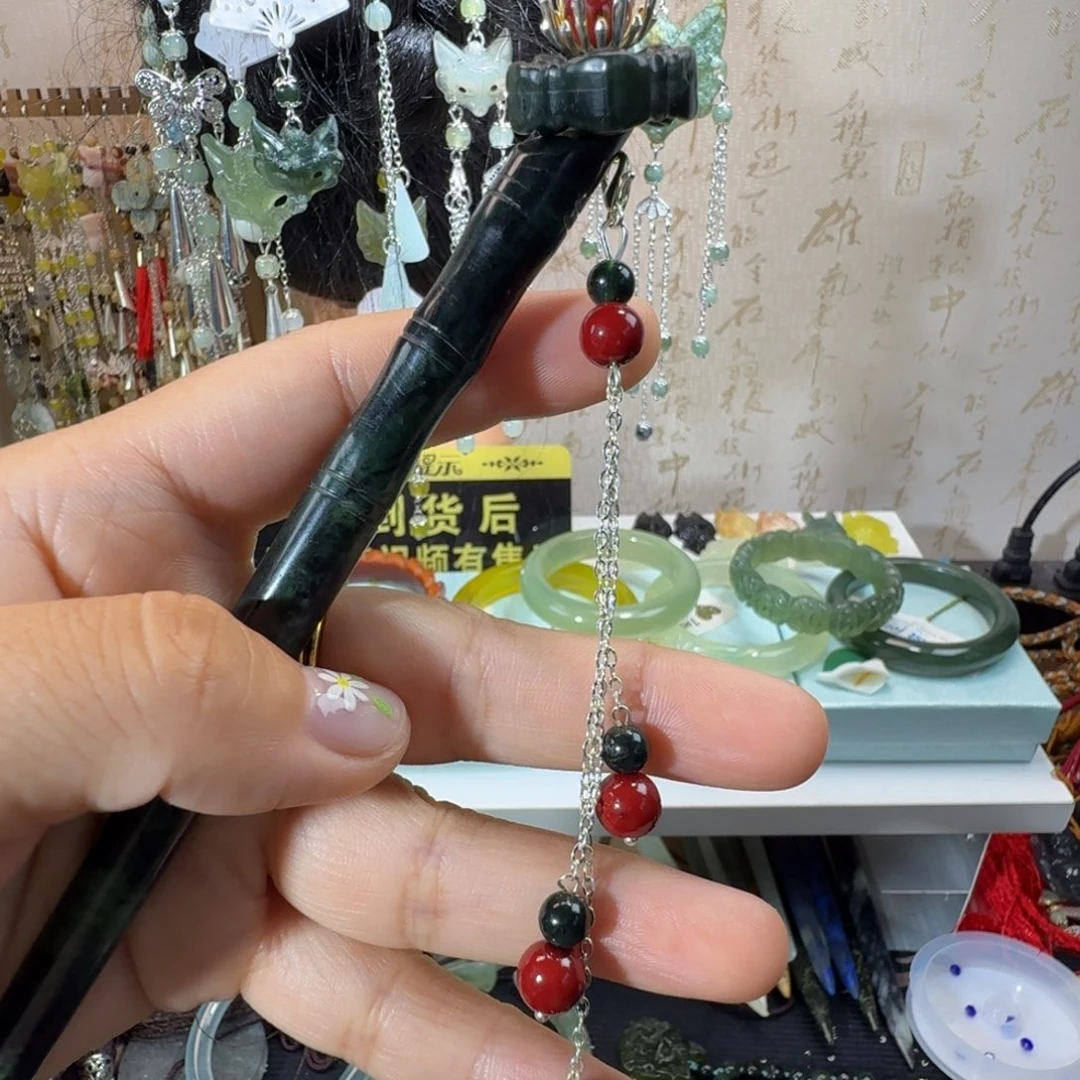 未镶嵌岫玉发簪福利款