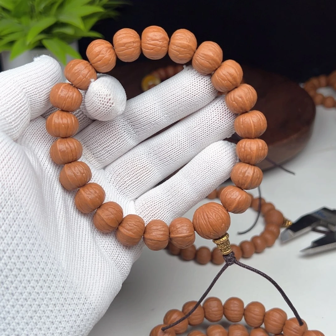 猴头核桃手串13大➕南瓜精卡三维同尺