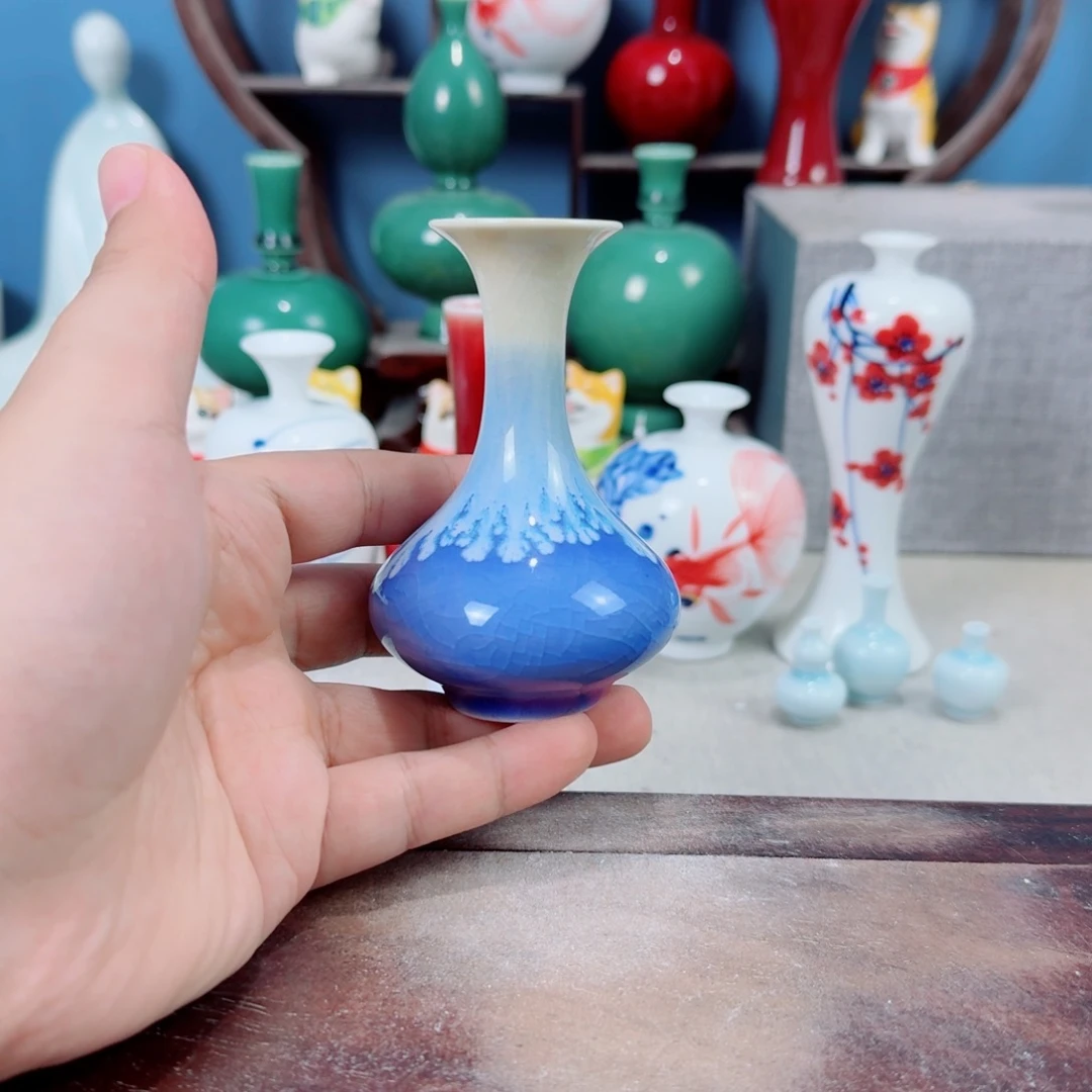 陶瓷手工小花器摆件