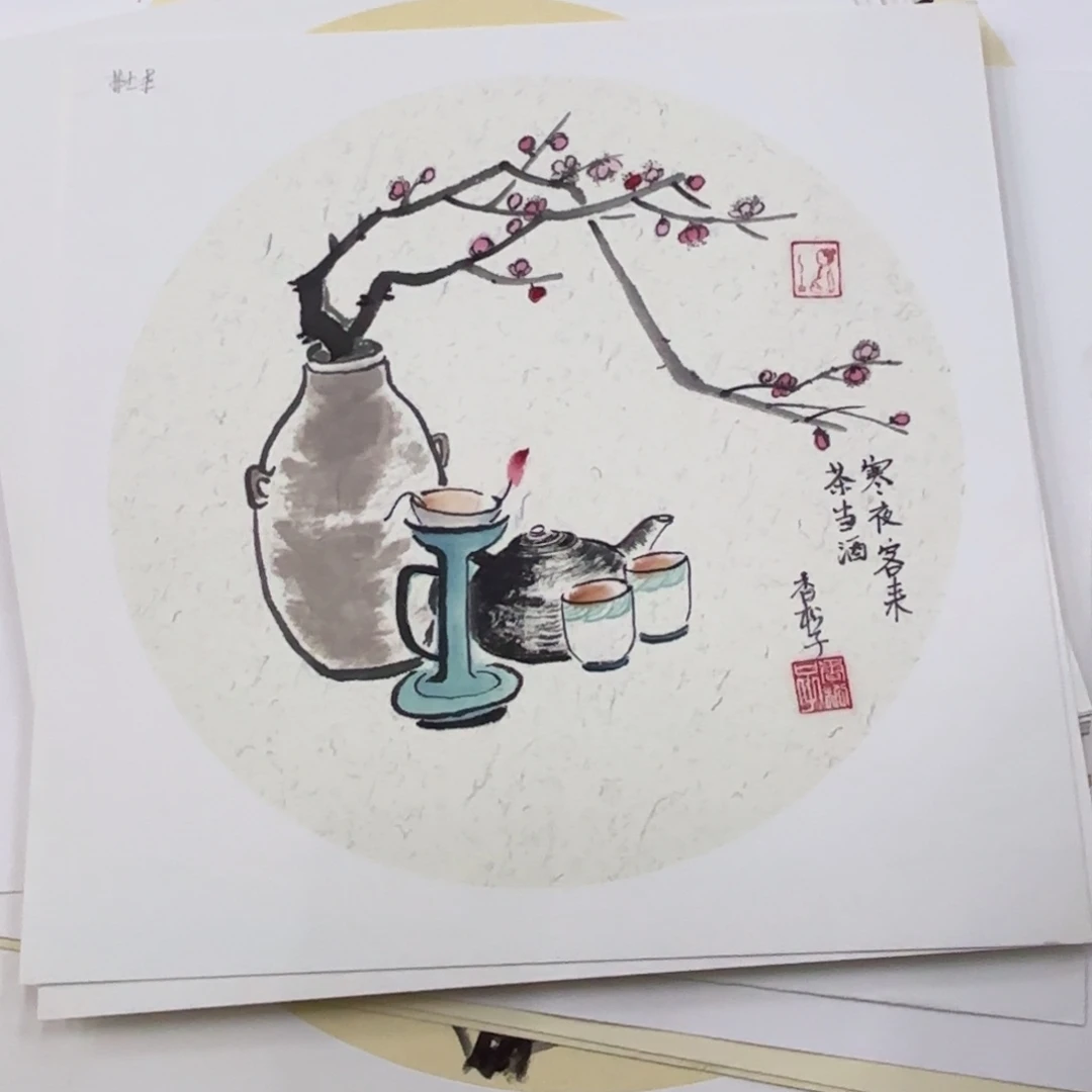 国画国画老师作品刘