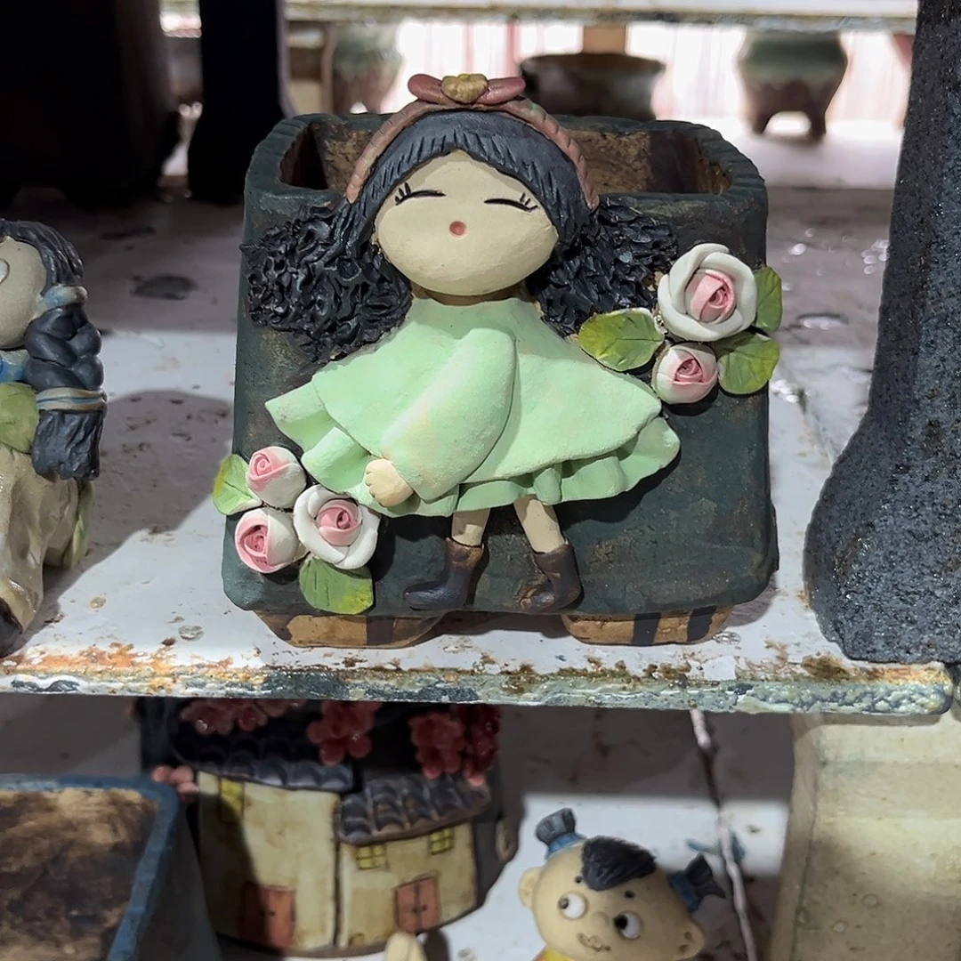 8 号陶然花器手工花盆