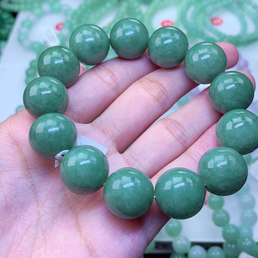 翡翠未镶嵌毛衣链卡17