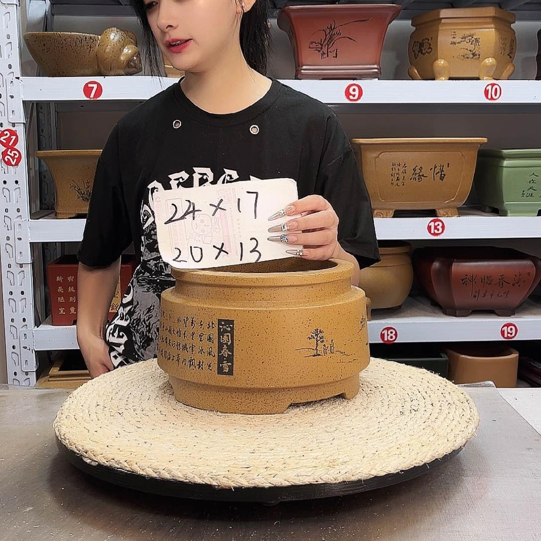 紫砂花盆紫砂花盆