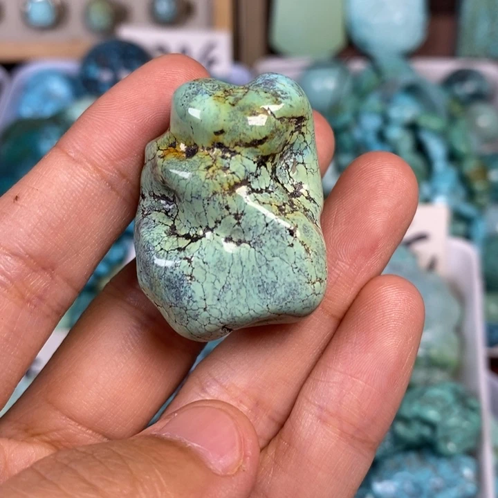 绿松石未镶嵌颈饰