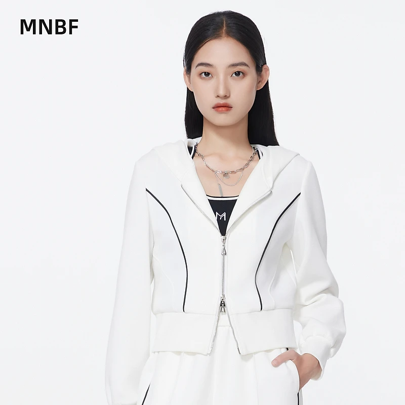 双头拉链连帽卫衣开衫外套MFJG113264