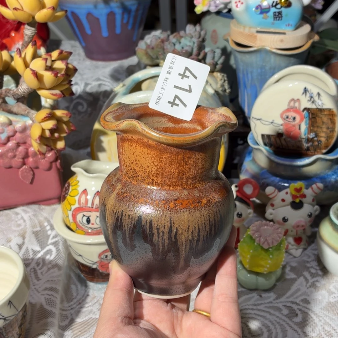 景德镇陶瓷花盆艺术