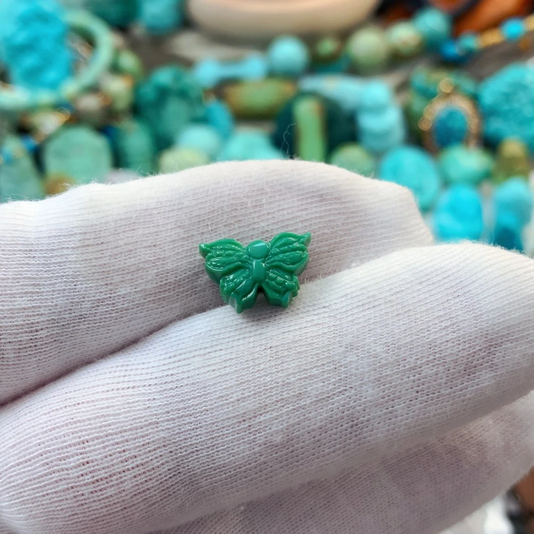 未镶嵌绿松石珠宝半成品