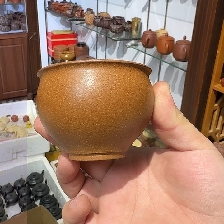 紫砂茶壶圆融杯降坡